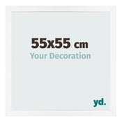 Photo Frame 55x55 cm White High Gloss MDF Bologna Front Size | Yourdecoration.co.uk