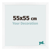 Photo Frame 55x55 cm White Matte MDF Bologna Front Size | Yourdecoration.co.uk