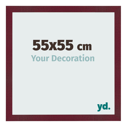 Photo Frame 55x55 cm Wine Red Swept MDF Bologna Front Size | Yourdecoration.co.uk