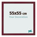 Photo Frame 55x55 cm Wine Red Swept MDF Bologna Front Size | Yourdecoration.co.uk