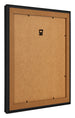 Photo Frame 55x55cm Black Woodgrain MDF Lazio Back Oblique | Yourdecoration.co.uk