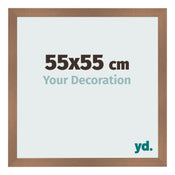 Photo Frame 55x55cm Copper Design MDF Bologna Front Size | Yourdecoration.co.uk