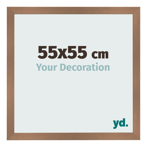 Photo Frame 55x55cm Copper Design MDF Bologna Front Size | Yourdecoration.co.uk