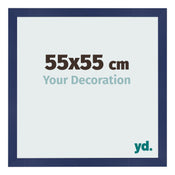 Photo Frame 55x55cm Dark Blue Swept MDF Bologna Front Size | Yourdecoration.co.uk