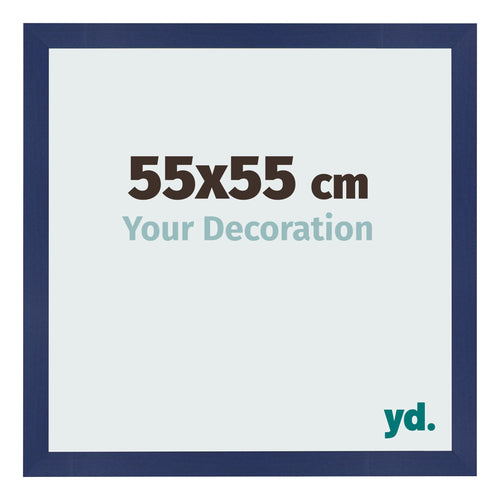 Photo Frame 55x55cm Dark Blue Swept MDF Bologna Front Size | Yourdecoration.co.uk