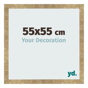 Photo Frame 55x55cm Gold Antique MDF Bologna Front Size | Yourdecoration.co.uk