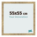Photo Frame 55x55cm Gold Antique MDF Bologna Front Size | Yourdecoration.co.uk
