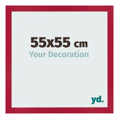 Photo Frame 55x55cm Red MDF Bologna Front Size | Yourdecoration.co.uk