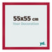 Photo Frame 55x55cm Red MDF Bologna Front Size | Yourdecoration.co.uk