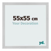Photo Frame 55x55cm Stainless Steel MDF Bologna Front Size | Yourdecoration.co.uk
