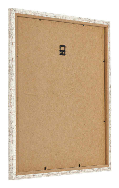Photo Frame 55x55cm White Vintage MDF Bologna Back Oblique | Yourdecoration.co.uk