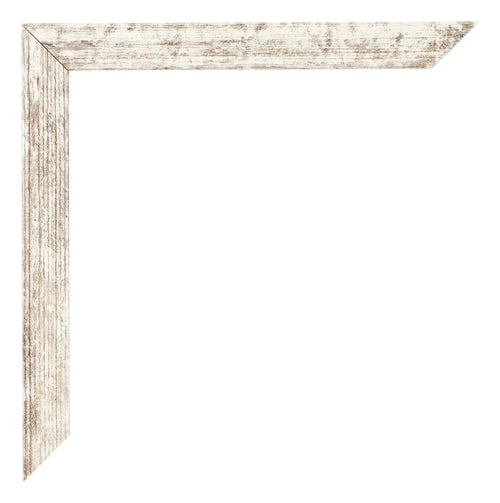 Photo Frame 55x55cm White Vintage MDF Bologna Detail Corner | Yourdecoration.co.uk
