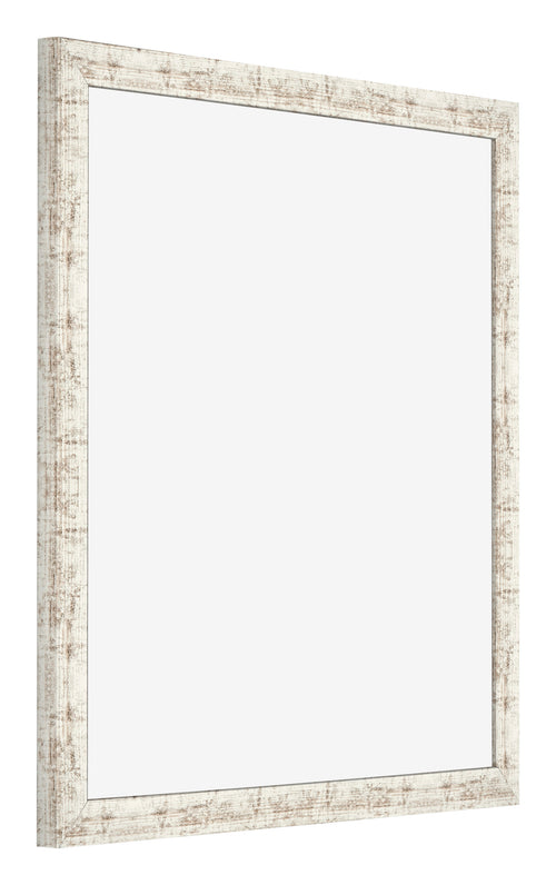 Photo Frame 55x55cm White Vintage MDF Bologna Front Oblique | Yourdecoration.co.uk