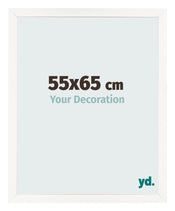 Photo Frame 55x65 cm White High Gloss MDF Bologna Front Size | Yourdecoration.co.uk