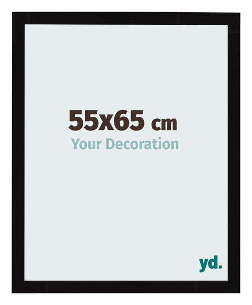 Photo Frame 55x65cm Black High Gloss MDF Bologna Front Size | Yourdecoration.co.uk