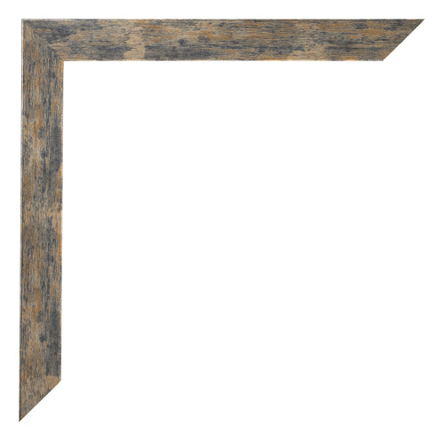 Photo Frame 55x65cm Blue Gold Melange MDF Bologna Detail Corner | Yourdecoration.co.uk