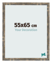 Photo Frame 55x65cm Blue Gold Melange MDF Bologna Front Size | Yourdecoration.co.uk