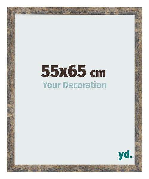 Photo Frame 55x65cm Blue Gold Melange MDF Bologna Front Size | Yourdecoration.co.uk