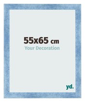 Photo Frame 55x65cm Clear Blue Swept MDF Pisa Front Size | Yourdecoration.co.uk