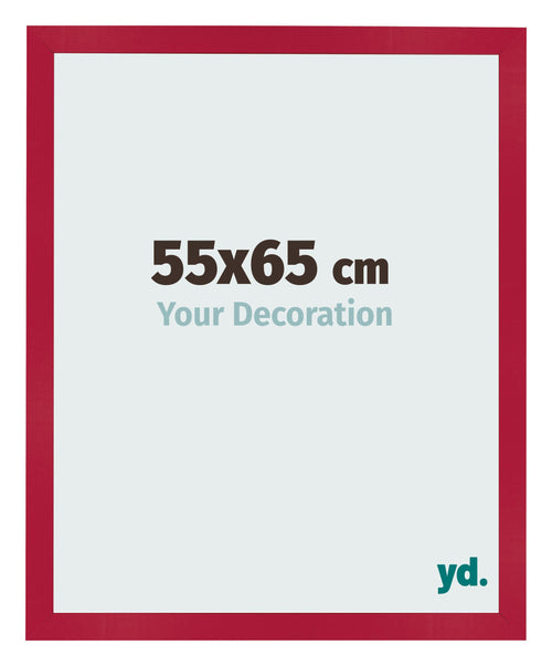 Photo Frame 55x65cm Red MDF Bologna Front Size | Yourdecoration.co.uk
