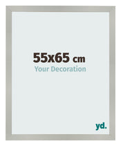 Photo Frame 55x65cm Silver Matte MDF Bologna Front Size | Yourdecoration.co.uk