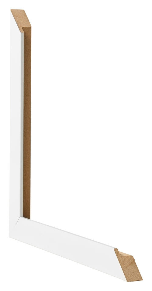 Photo Frame 55x65cm White High Gloss MDF Bologna Detail Intersection | Yourdecoration.co.uk