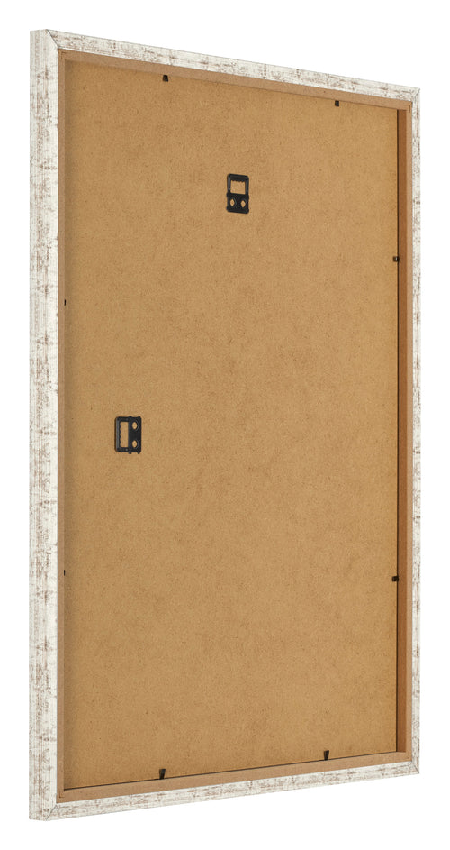 Photo Frame 55x65cm White Vintage MDF Bologna Back Oblique | Yourdecoration.co.uk