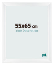 Photo Frame 55x65cm White Vintage MDF Pisa Front Size | Yourdecoration.co.uk