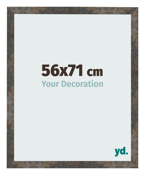 Photo Frame 56x71 cm Oxidized Metal MDF Bologna Front Size | Yourdecoration.co.uk