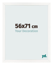 Photo Frame 56x71 cm White High Gloss MDF Bologna Front Size | Yourdecoration.co.uk