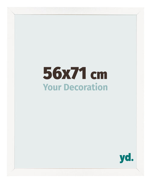 Photo Frame 56x71 cm White High Gloss MDF Bologna Front Size | Yourdecoration.co.uk
