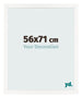 Photo Frame 56x71 cm White High Gloss MDF Bologna Front Size | Yourdecoration.co.uk