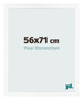 Photo Frame 56x71 cm White Matte MDF Bologna Front Size | Yourdecoration.co.uk