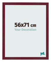 Photo Frame 56x71 cm Wine Red Swept MDF Bologna Front Size | Yourdecoration.co.uk