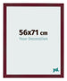 Photo Frame 56x71 cm Wine Red Swept MDF Bologna Front Size | Yourdecoration.co.uk