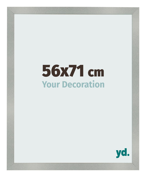 Photo Frame 56x71cm Aluminum Brushed MDF Bologna Front Size | Yourdecoration.co.uk