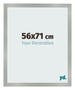 Photo Frame 56x71cm Aluminum Brushed MDF Bologna Front Size | Yourdecoration.co.uk