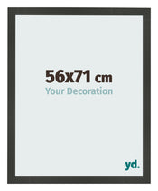 Photo Frame 56x71cm Anthracite MDF Bologna Front Size | Yourdecoration.co.uk