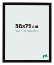 Photo Frame 56x71cm Black High Gloss MDF Bologna Front Size | Yourdecoration.co.uk