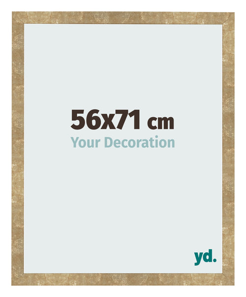 Photo Frame 56x71cm Gold Antique MDF Bologna Front Size | Yourdecoration.co.uk