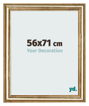 Photo Frame 56x71cm Gold Antique MDF Lazio Front Size | Yourdecoration.co.uk