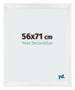 Photo Frame 56x71cm White Vintage MDF Pisa Front Size | Yourdecoration.co.uk