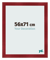 Photo Frame 56x71cm Wine Red Swept MDF Pisa Front Size | Yourdecoration.co.uk