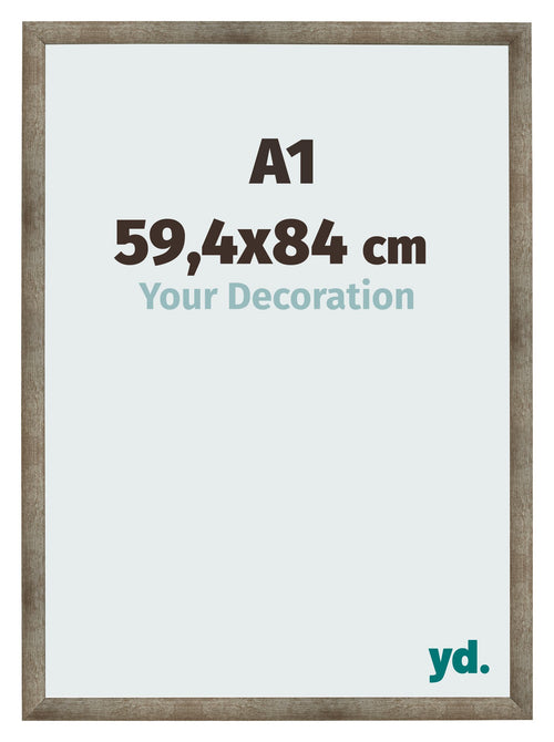 Photo Frame 59 4x84 cm A1 Metal Vintage MDF Bologna Front Size | Yourdecoration.co.uk