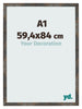 Photo Frame 59 4x84 cm A1 Oxidized Metal MDF Bologna Front Size | Yourdecoration.co.uk
