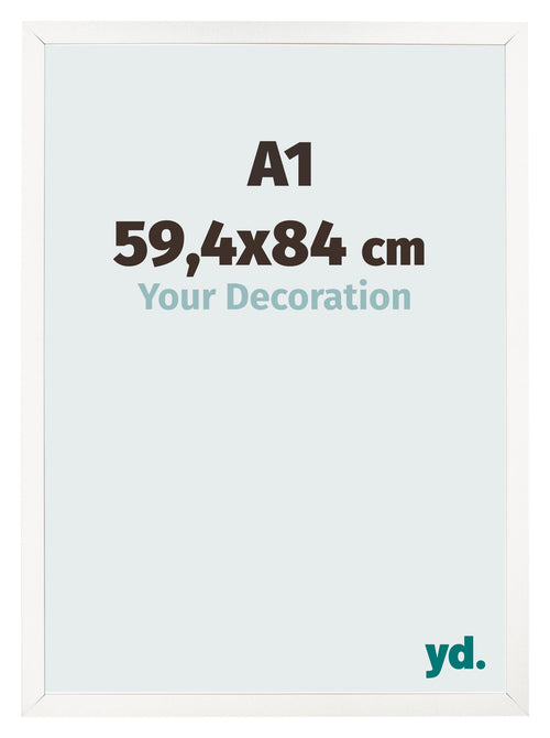 Photo Frame 59 4x84 cm A1 White High Gloss MDF Bologna Front Size | Yourdecoration.co.uk