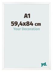 Photo Frame 59 4x84 cm A1 White Matte MDF Bologna Front Size | Yourdecoration.co.uk