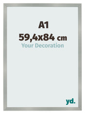 Photo Frame 59 4x84cm A1 Aluminum Brushed MDF Bologna Front Size | Yourdecoration.co.uk
