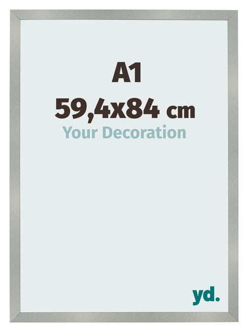 Photo Frame 59 4x84cm A1 Aluminum Brushed MDF Bologna Front Size | Yourdecoration.co.uk