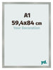 Photo Frame 59 4x84cm A1 Aluminum Brushed MDF Bologna Front Size | Yourdecoration.co.uk
